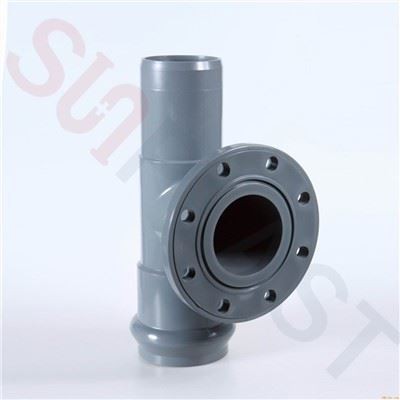 سه راهی فلنج شیر UPVC